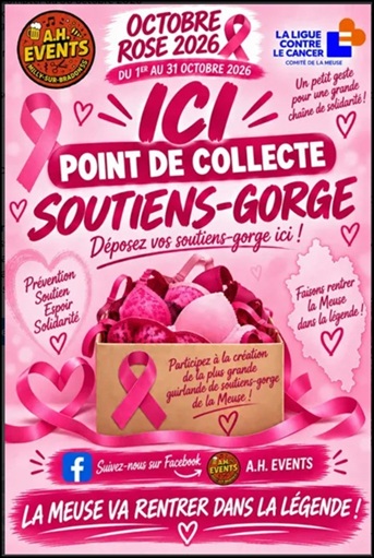 Collecte de soutien-gorge pour octobre rose